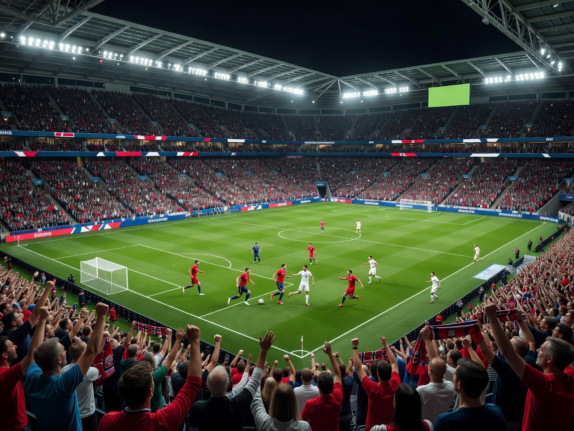 Stadium representation for Norway vs England